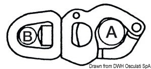 Moschettone inox grilletto mm 105