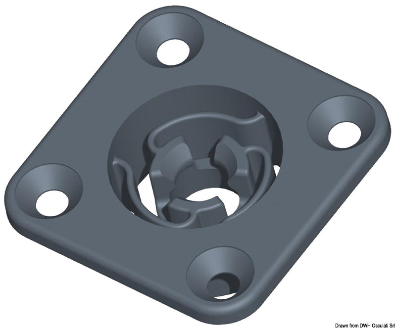Clip quadarata autoallineante diam. 25 mm