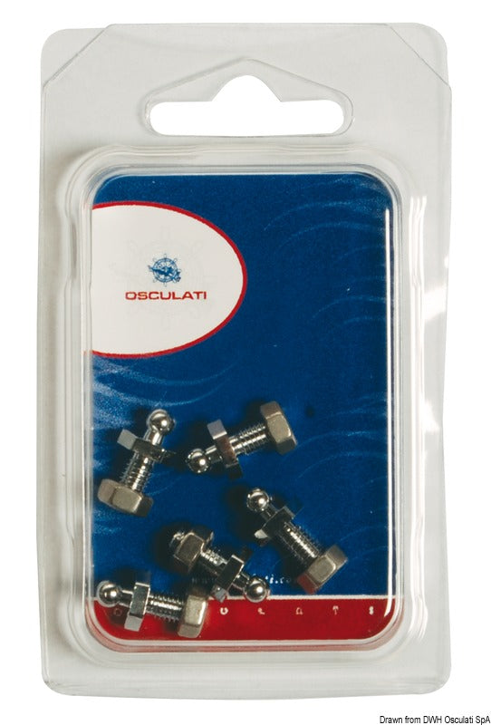 Bottone maschio Loxx Inox vite + dado
