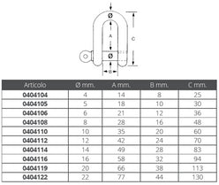 GRILLO INOX Ø MM.5