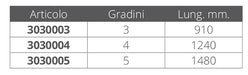 SCALETTA IN CORDA 3 GRADINI mm 910