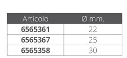 SNODO A FORCELLA INOX Ø MM.22