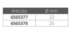 SNODO FORCELLA INOX APRIBILE ØMM.22