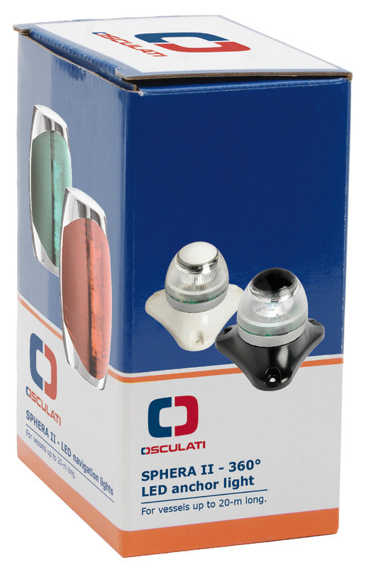 Fanale di via Sphera II 360° bianco corpo bianco