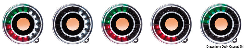 Lampada Navisafe 360° tricolore supporto magnetico