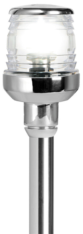 Asta Classic/LED abbattibile, 60 cm. inox