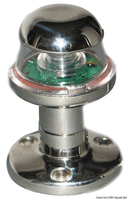 Fanale bianco inox 360° Orions