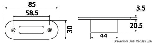 Luce cortesia stagna LED bianca