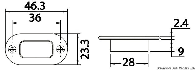 Luce cortesia policarbonato 3 LED