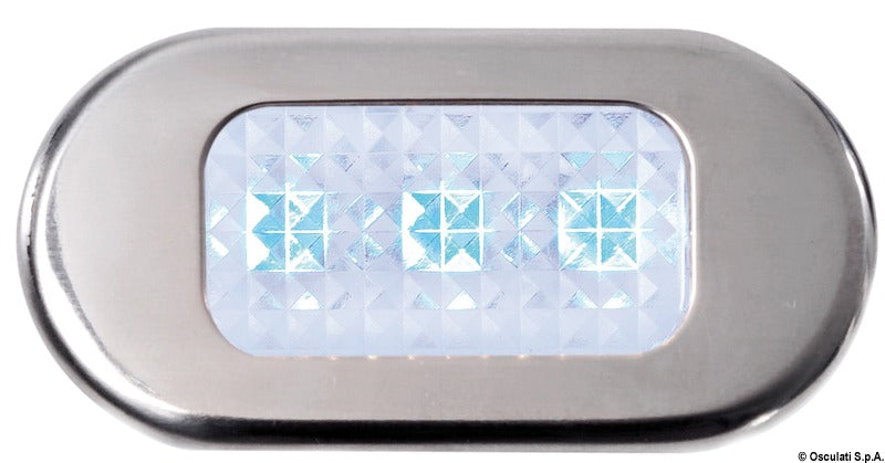 Luce cortesia inox 3 LED blu