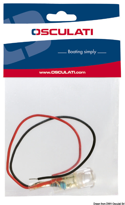 Luce di cortesia segnapassi bianca