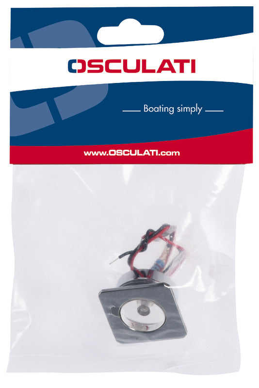 Luce cortesia a LED quadrata blu