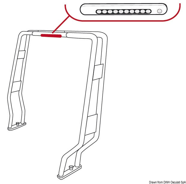 Plafoniera LED da appoggio 310x40x15 mm