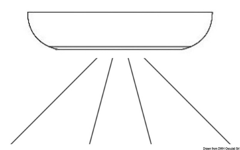 Plafoniera di servizio a LED 12/24 V  touch switch