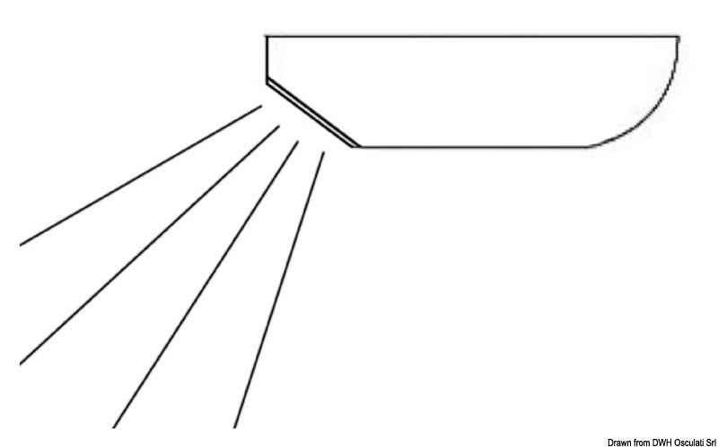 Plafoniera di servizio a LED con touch switch