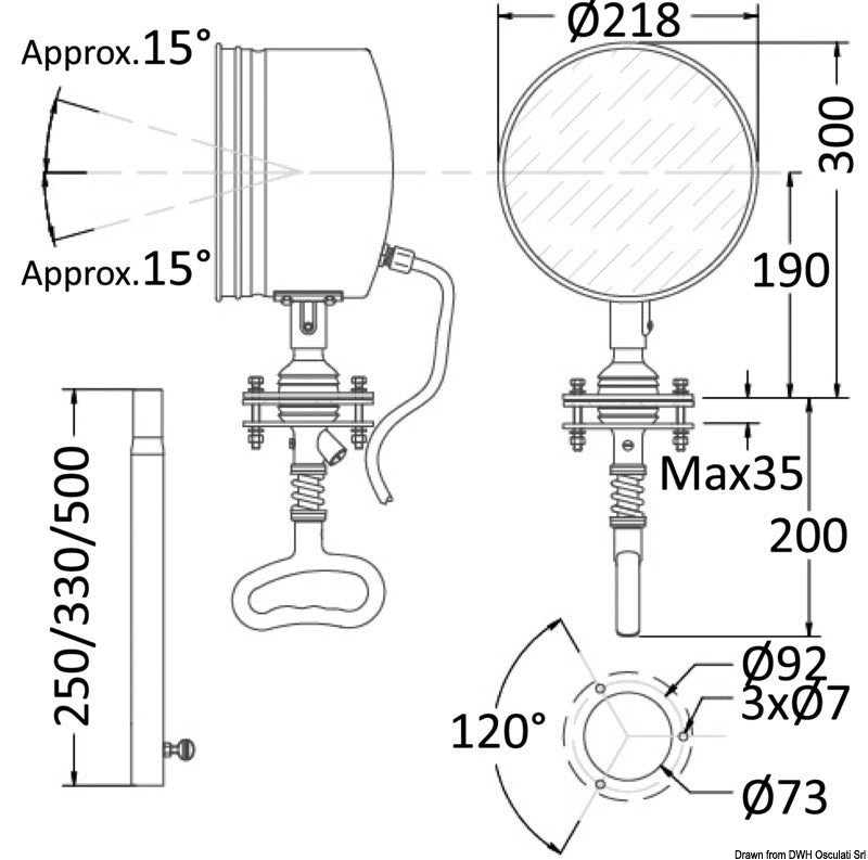 Faro professionale 8