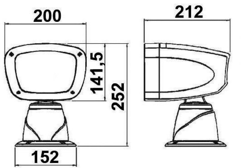 Faro elettrico Classic 24 V