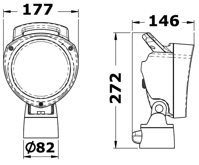 Faro portatile 7 LED 12/24 V