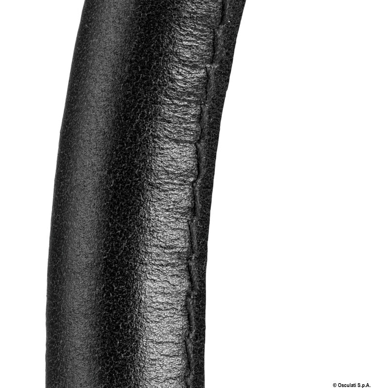 Faretto 3 W rivestito in pelle nera