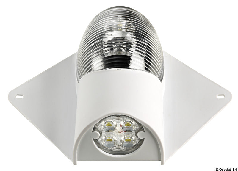 Luce di via/coperta Led 12/24 V corpo bianco