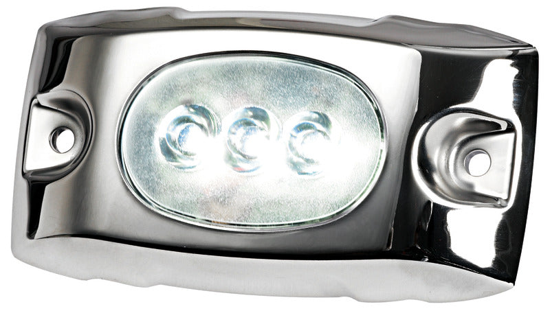 Luce subacquea LED bianco con cover inox 12/24V