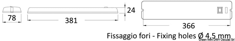 Plafoniera led  12 Volt  3 Watt