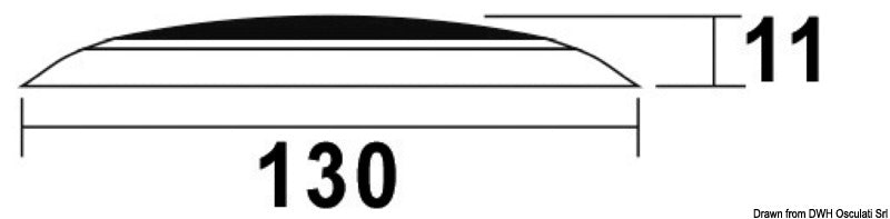 Plafoniera LED senza incasso Day/Night cromata