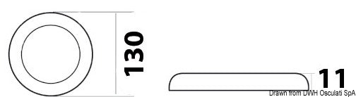 Luce LED ultrapiatta 12/24 V 3 W