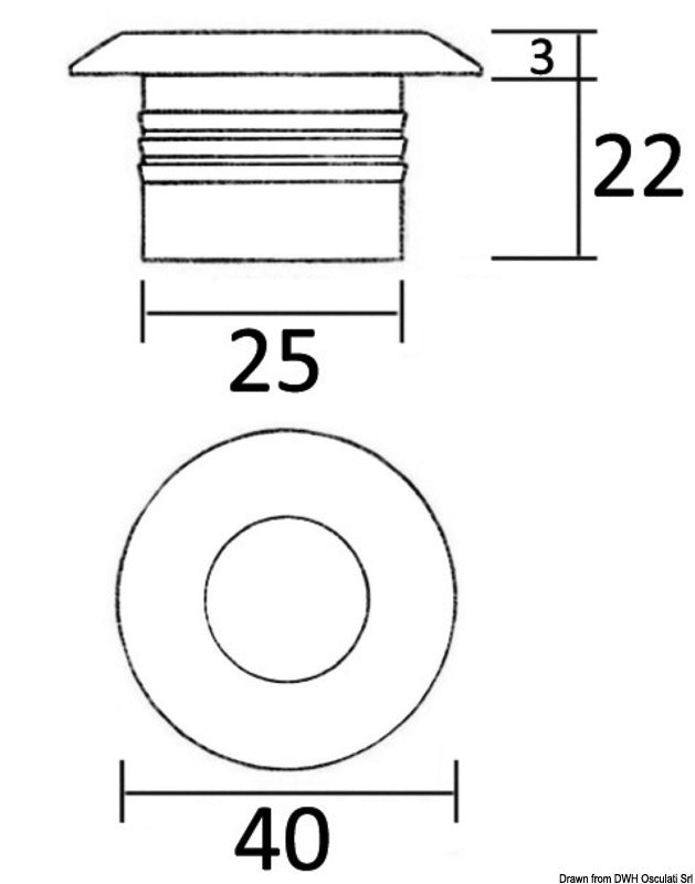 Luce cortesia LED blu