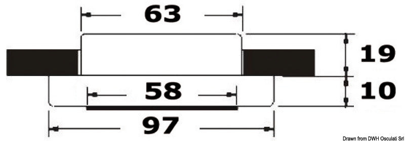 Plafoniera Capella LED lucida