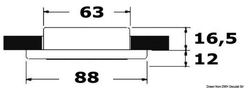 Plafoniera Vega 16 LED inox