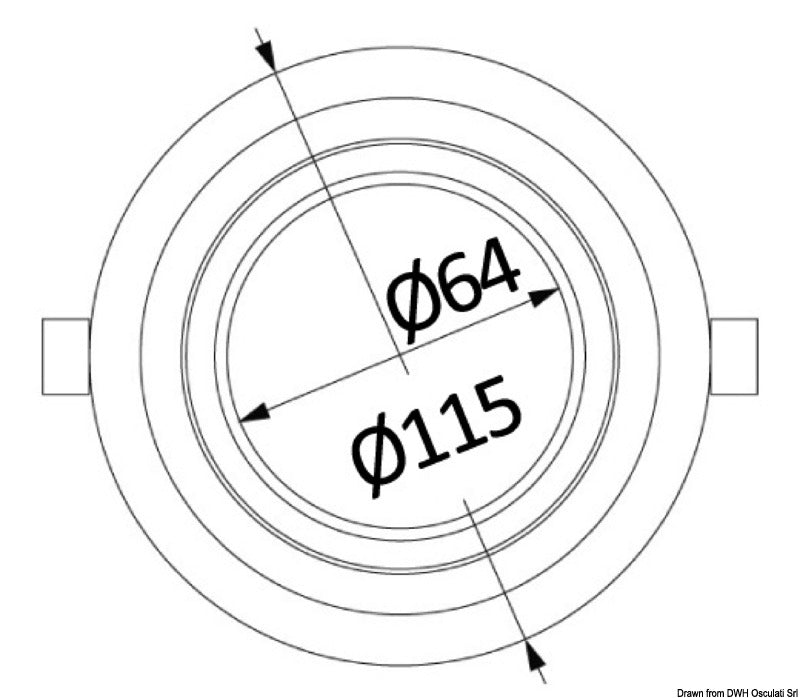 Plafoniera orientabile luce LED bianca 4W