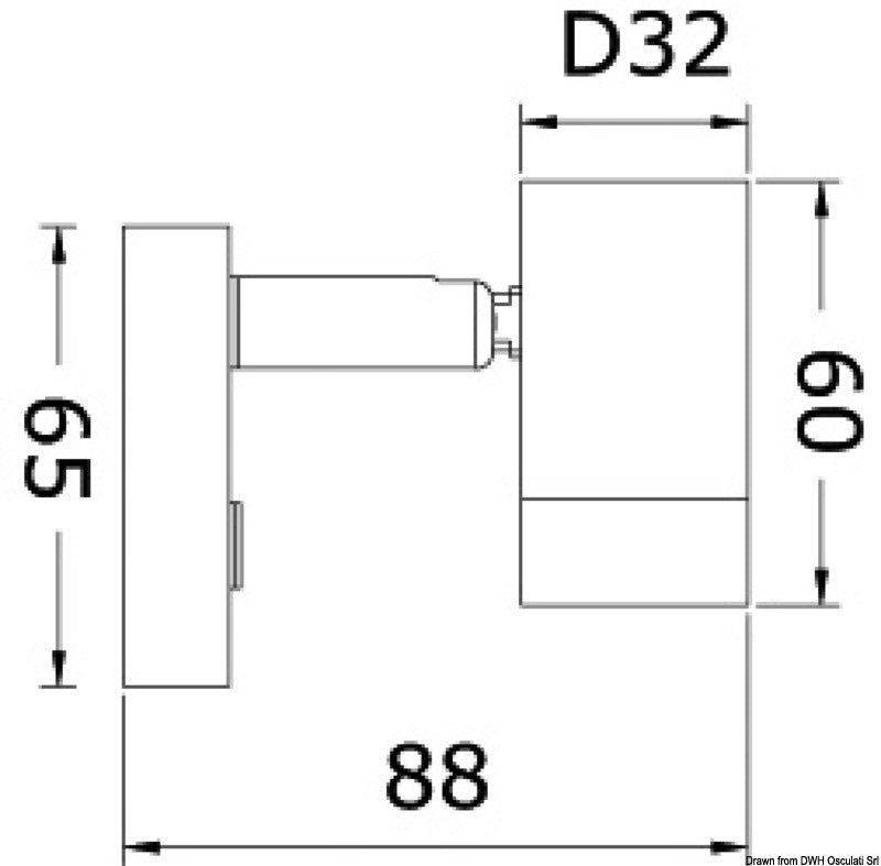 Faretto LED dimmerabile nichelato