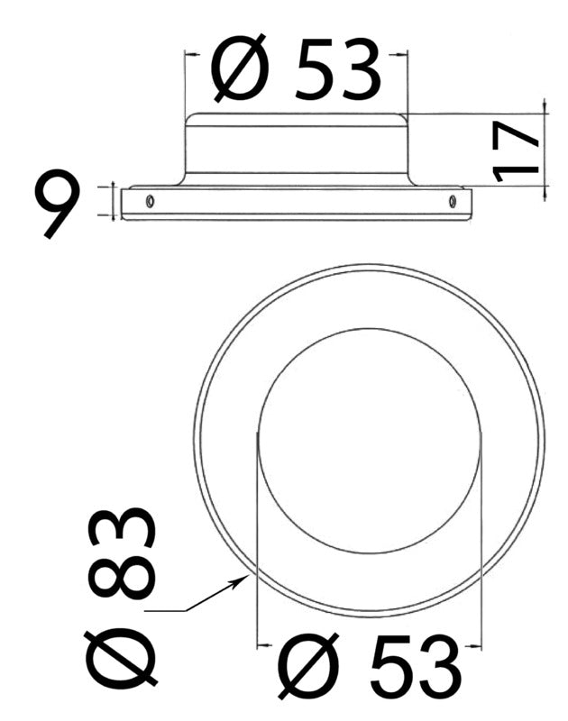 Plafoniera Montserrat lucidata