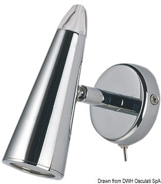 Faretto Argo ottone cromato