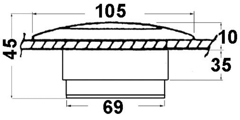 Courtesy Light per pozzetto 12 V