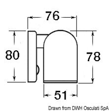 Applique Tube 10 LED ABS cromato