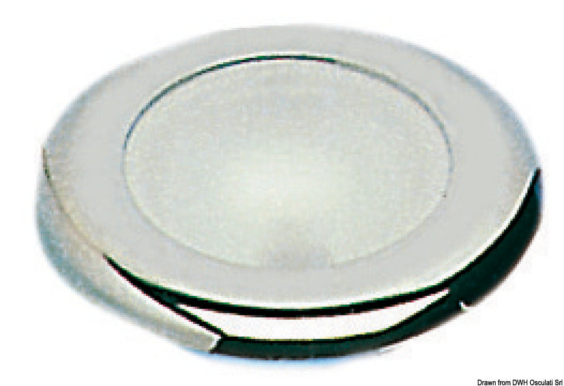 Plafoniera Nova ABS cromato con interruttore