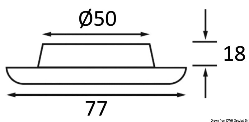 Plafoniera Nova ABS cromato