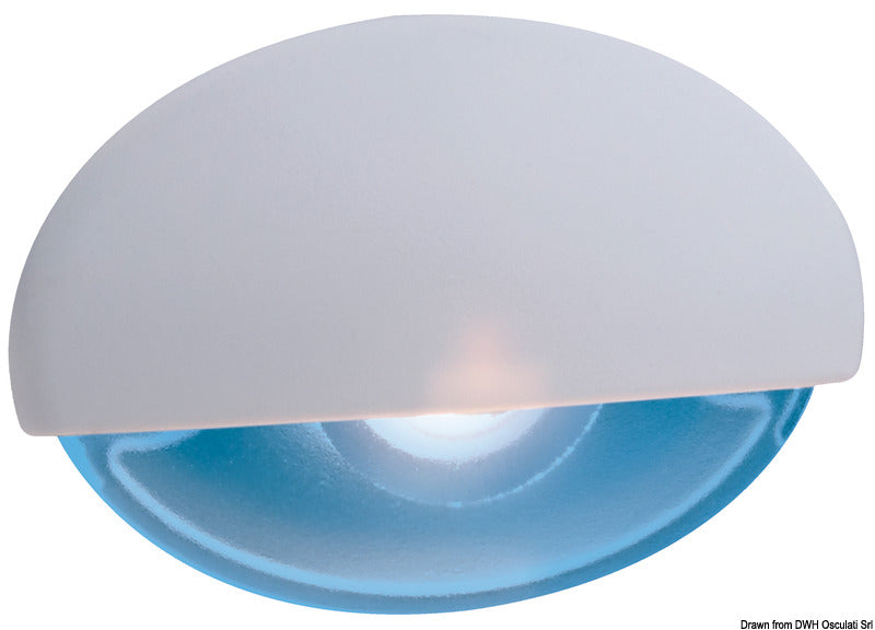Luce cortesia Steeplight bianca LED blu