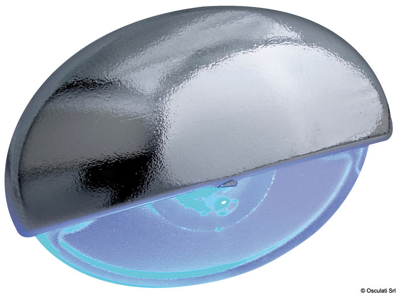 Luce cortesia Steeplight cromata LED blu