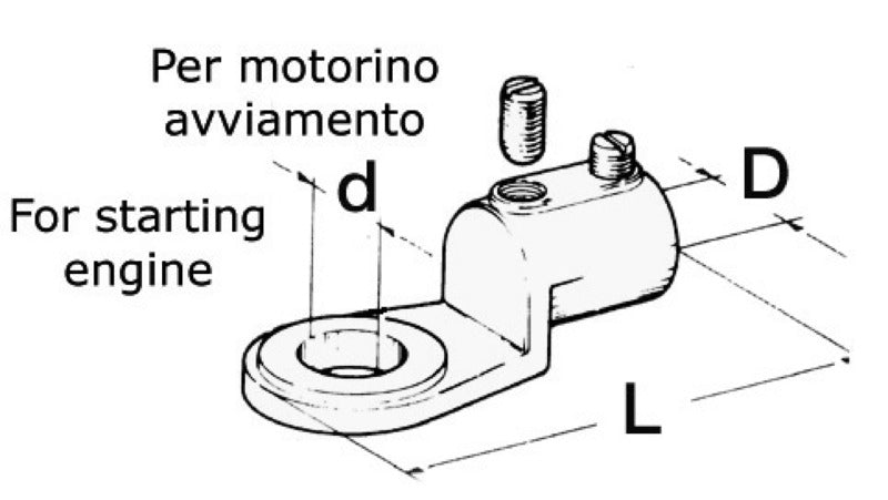 Terminale cavi batteria 50 mm²