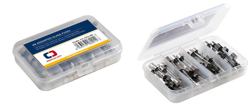 kit 48 pz. assortiti Fusibili in Vetro