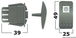 Interruttore (ON)-OFF-(ON) 2 LED 24 V