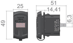 Presa femmina USB-A più USB-C