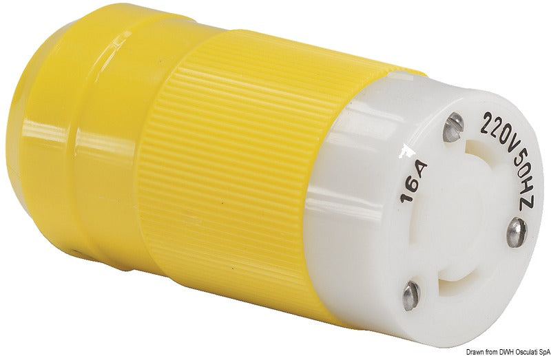 Spina inox Marinco femmina 16 A