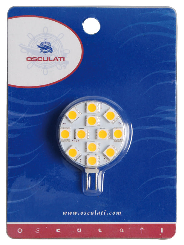 Lampadina 12 LED G4 Ø 30 mm attacco laterale