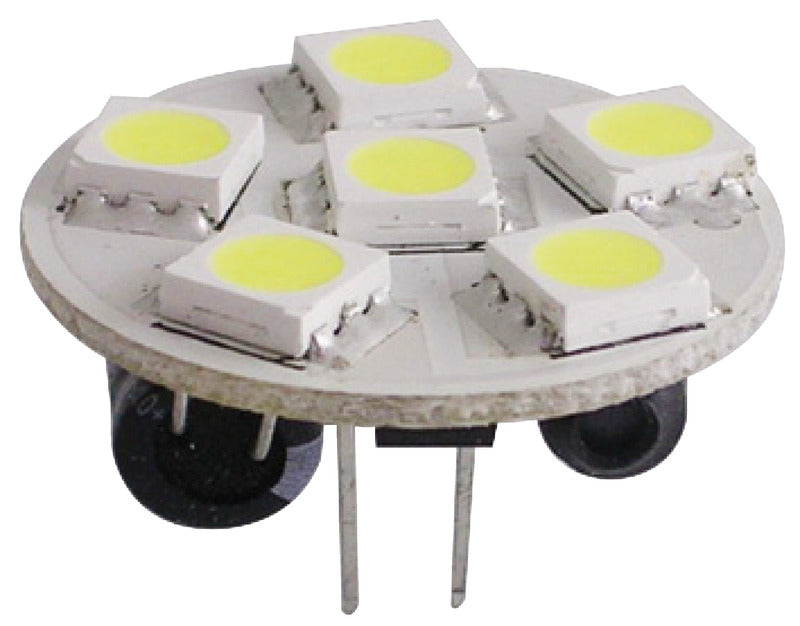 Lampadina 6 LED G4 Ø 24 mm attacco posteriore