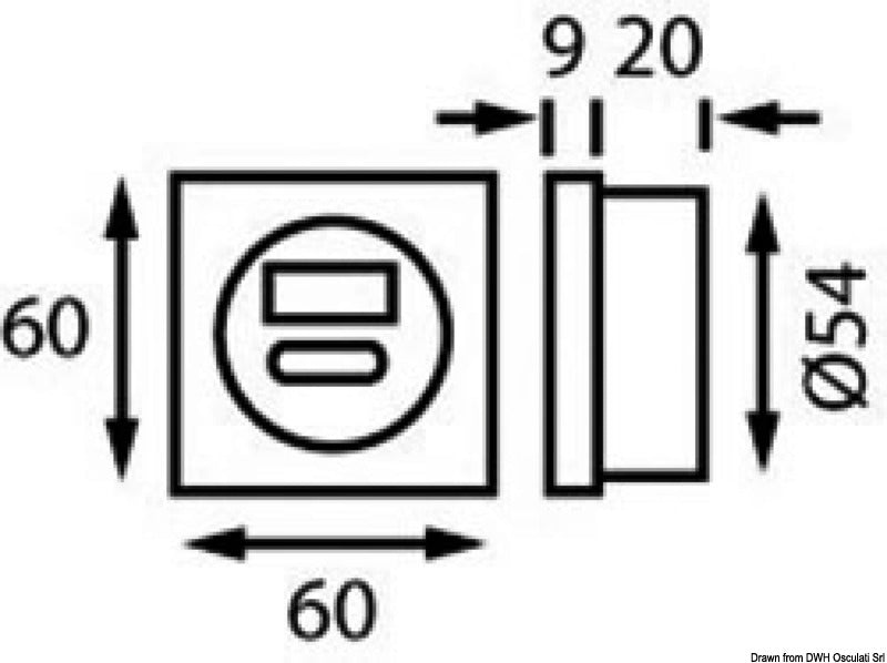 Presa USB nera 5 V