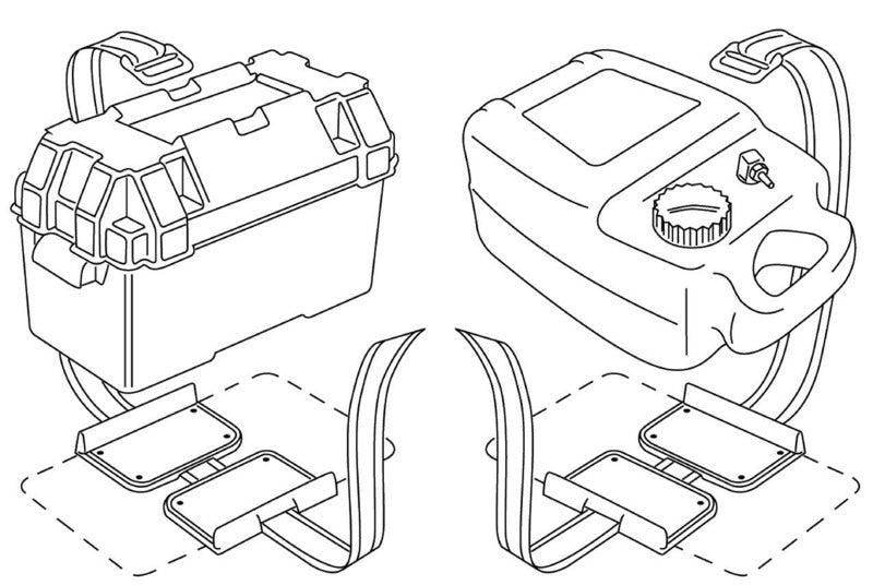 Doppia piastra fissa batteria